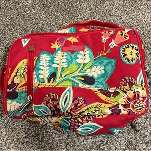 Vera Bradley Red Floral Cosmetic Bag